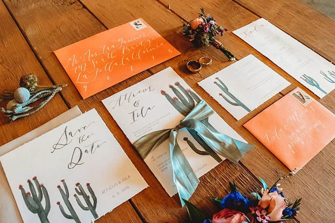 boho wedding invites