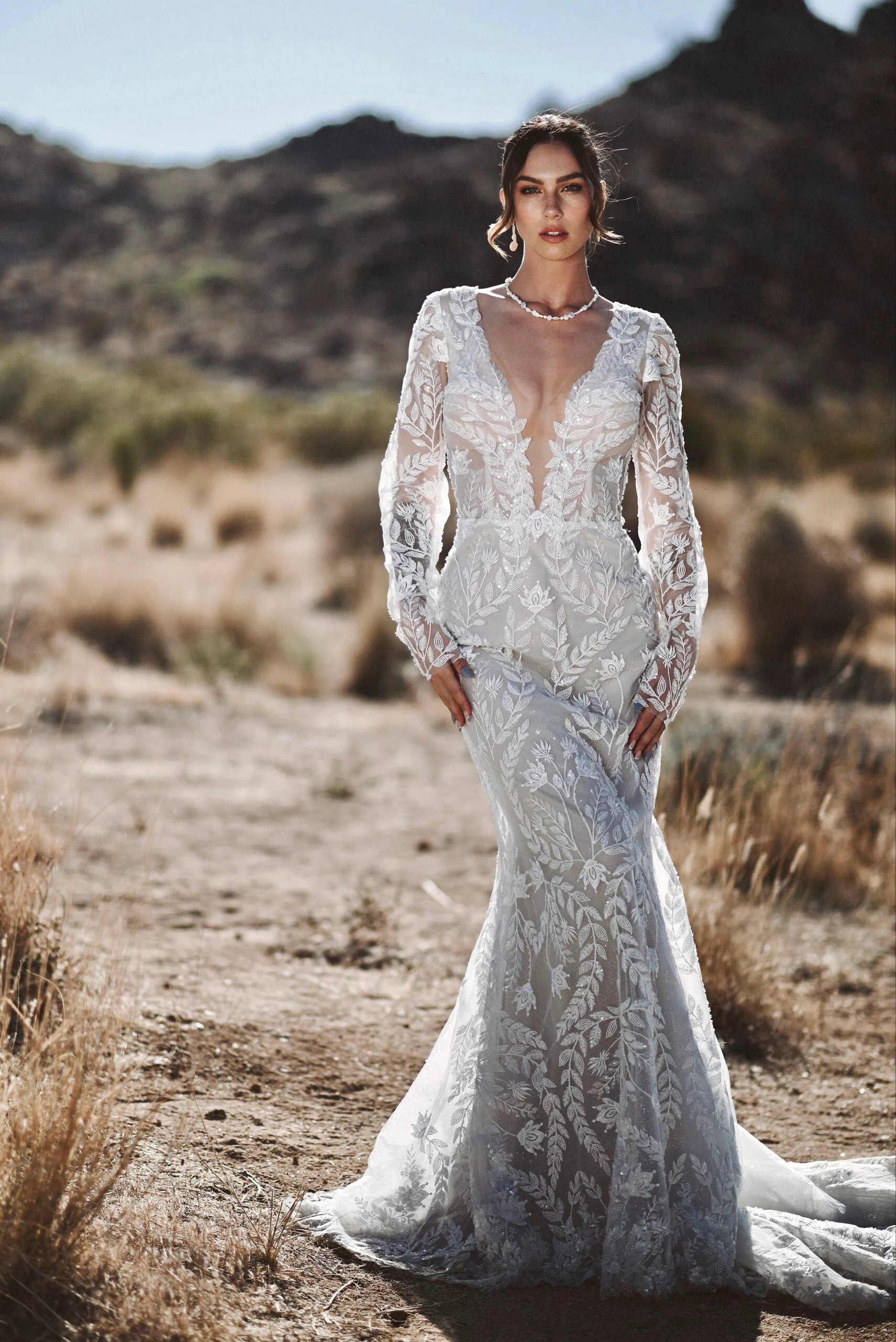 Boho style wedding clearance gowns