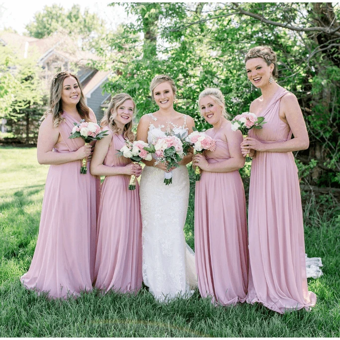 Essense of Australia Style D2478 and bridesmaids