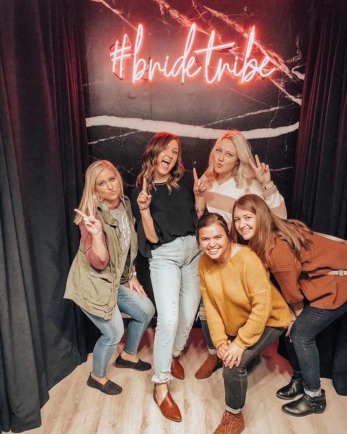 Bride tribe at True Society by Belle Vogue Bridal