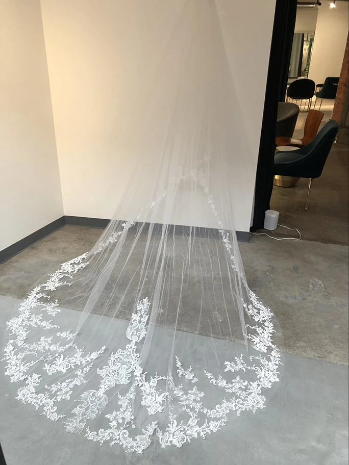 Floor length wedding veil: AVL2505 by Essense of Australia