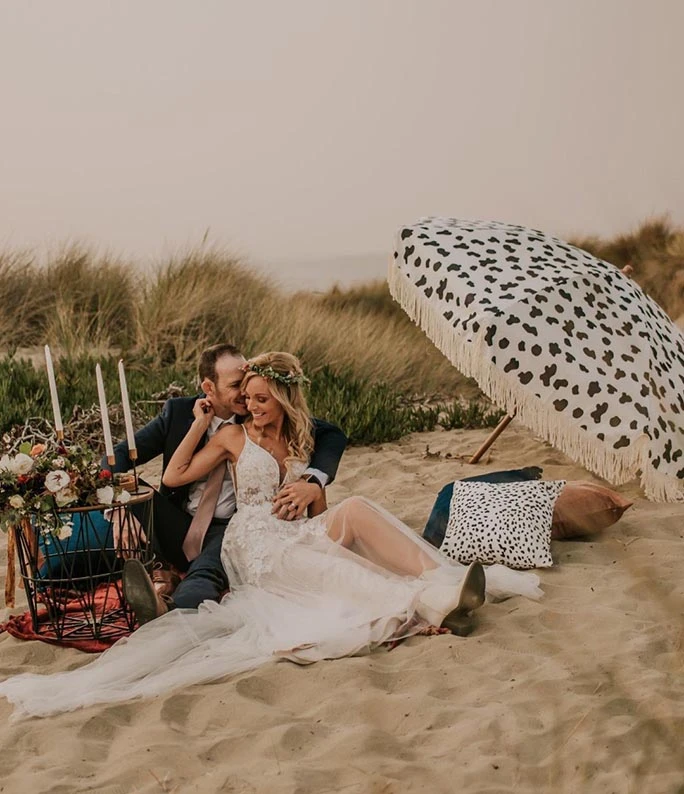 beach wedding - style D2840 by essense of australia