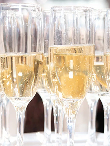Thank You For Submitting Your Appointment: Champagne glasses cheers