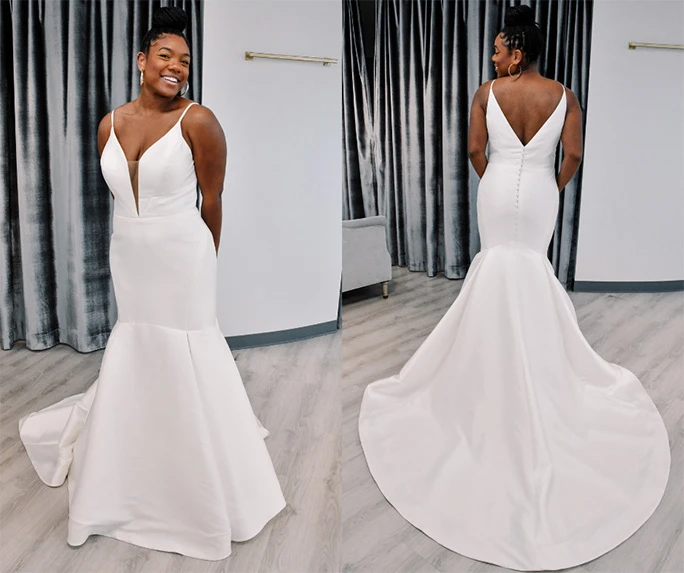 Clean wedding outlet dress near me