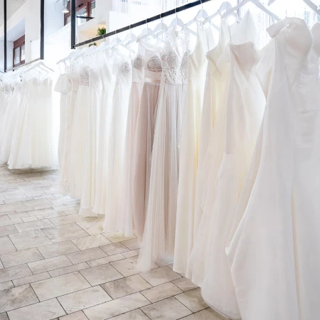 Take a look into some of our bridal dresses at True Society - Berlin