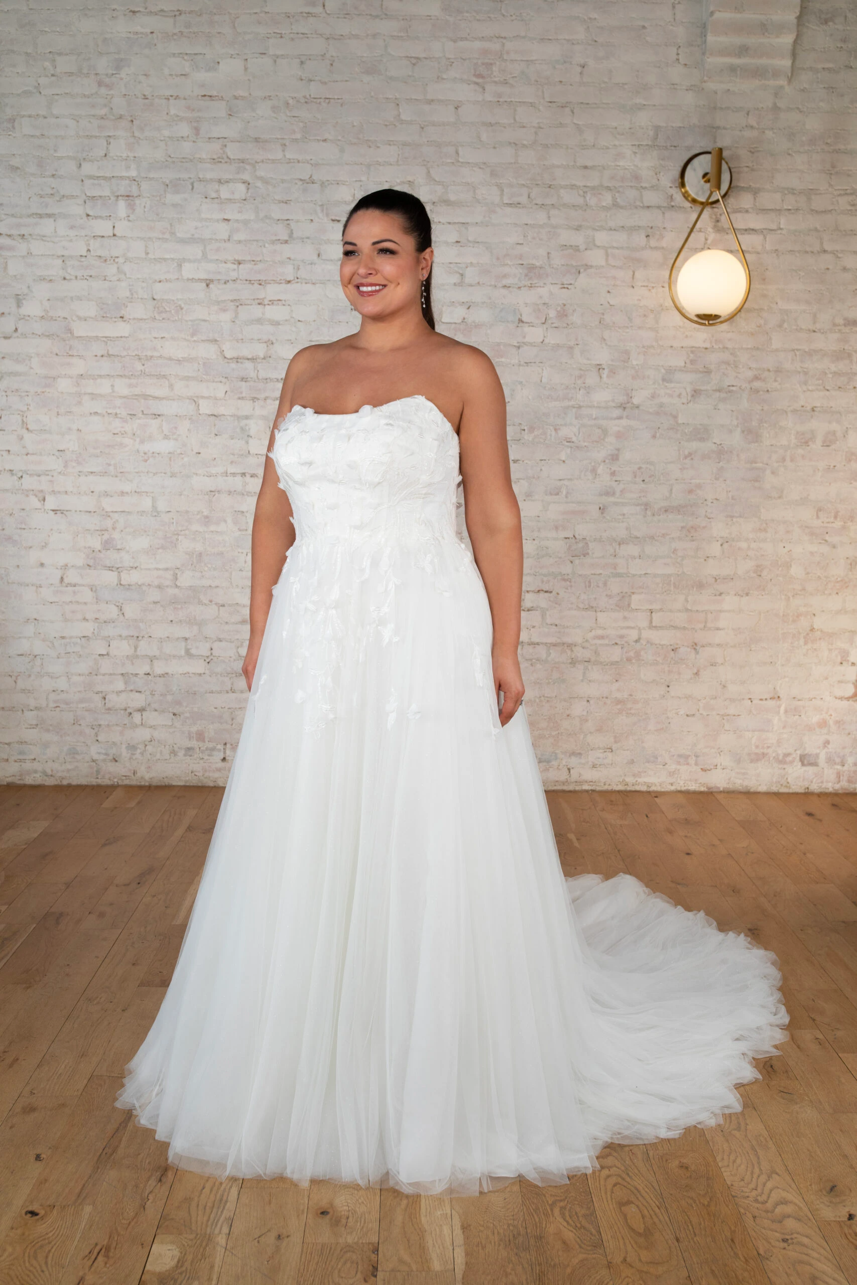plus size strapless a-line wedding dress - 7702+ by Stella York