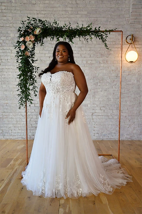 plus size wedding dress beach