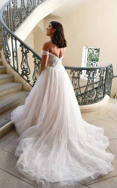 Minimalist GrecianInspired Wedding Gown  Stella York Wedding Dresses