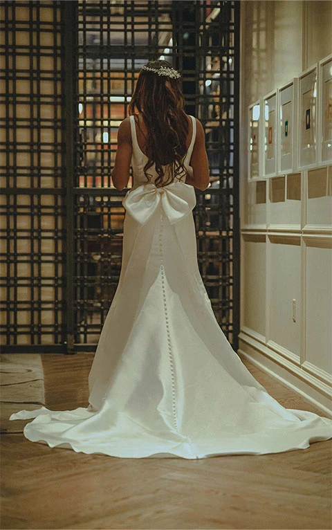 low back wedding dress - stella york 7557