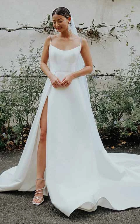 a-line slip wedding dress - essense of australia d3460
