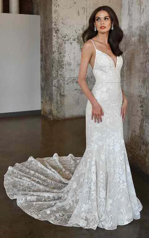 slip wedding dress