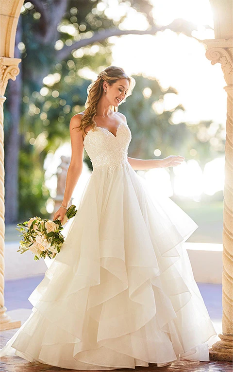 strapless ballgown wedding dress