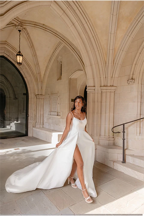 simple elegant wedding dress - D3460 by essense of australia