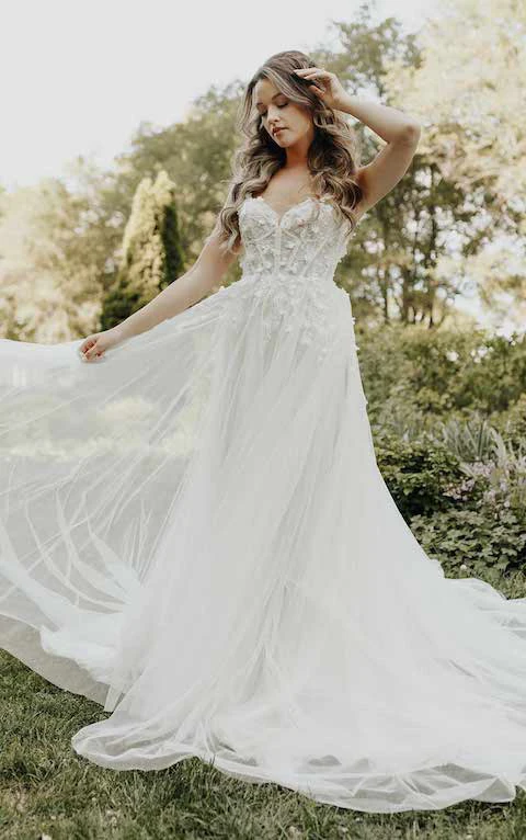 bohemian ballgown wedding dress - luca all who wander