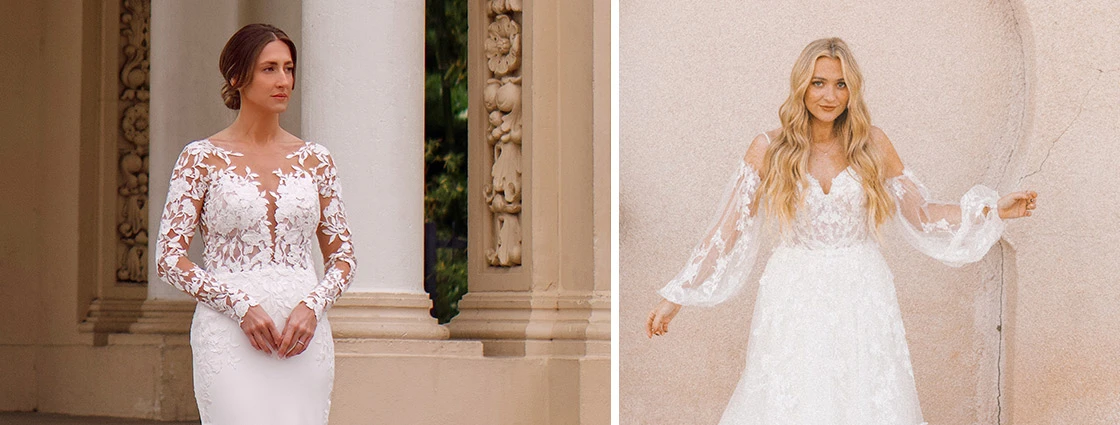 Timeless Wedding Dresses To Lookout : Body Suit Long Sleeves +