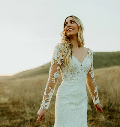 lace wedding dress - 7586 by stella york