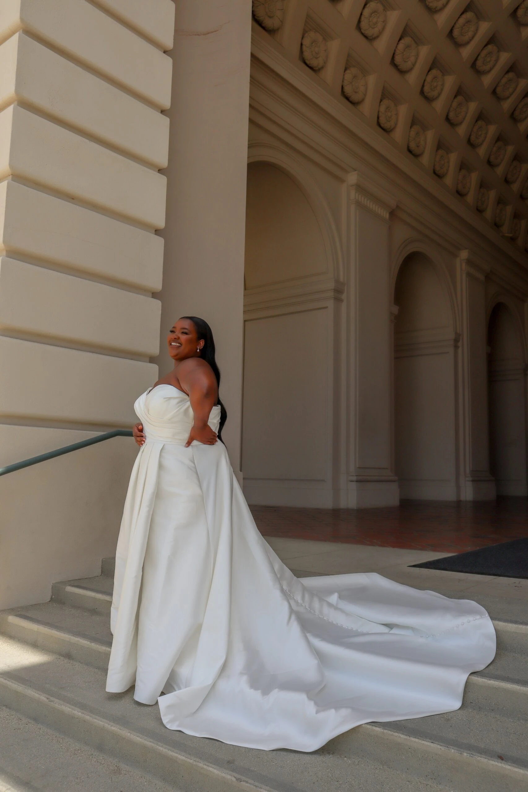 plus size simple a-line wedding dress - D3570 by Essense of Australia