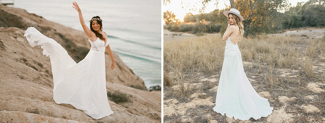 styling simple wedding dresses blog