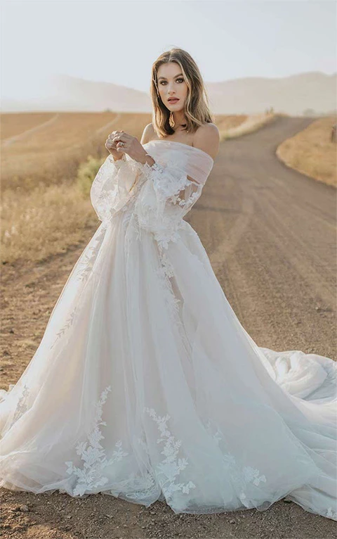 luxe ballgown wedding dress - 1413 by Martina Liana
