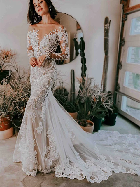 Trumpet vs. Mermaid Wedding Dresses – What's the Difference? - Pretty Happy  Love - Wedding Blog