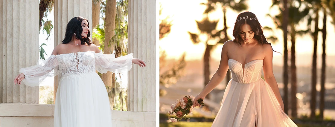 casual beach wedding dresses blog header image