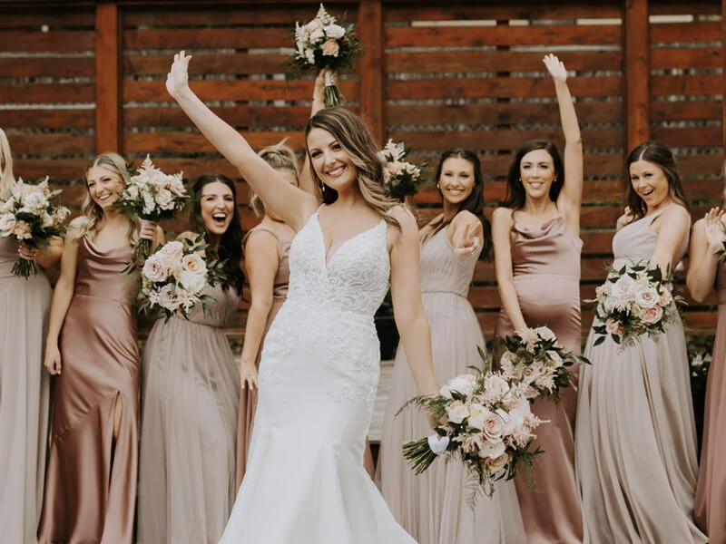 Ultimate Bride with bridesmaids