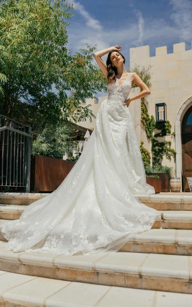 Detachable Skirt Wedding Dress  Detachable Wedding Overskirt