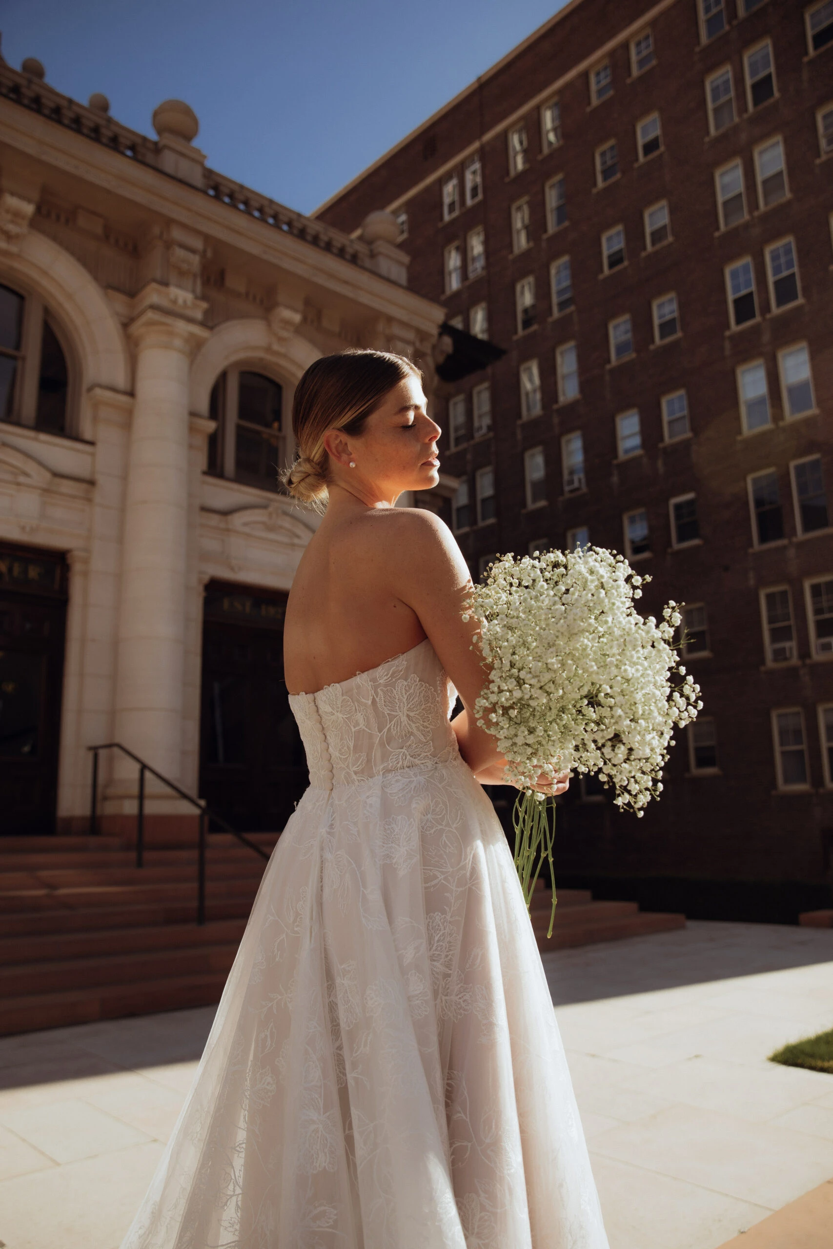 floral embroidered a-line wedding dress - D3568 by Essense of Australia