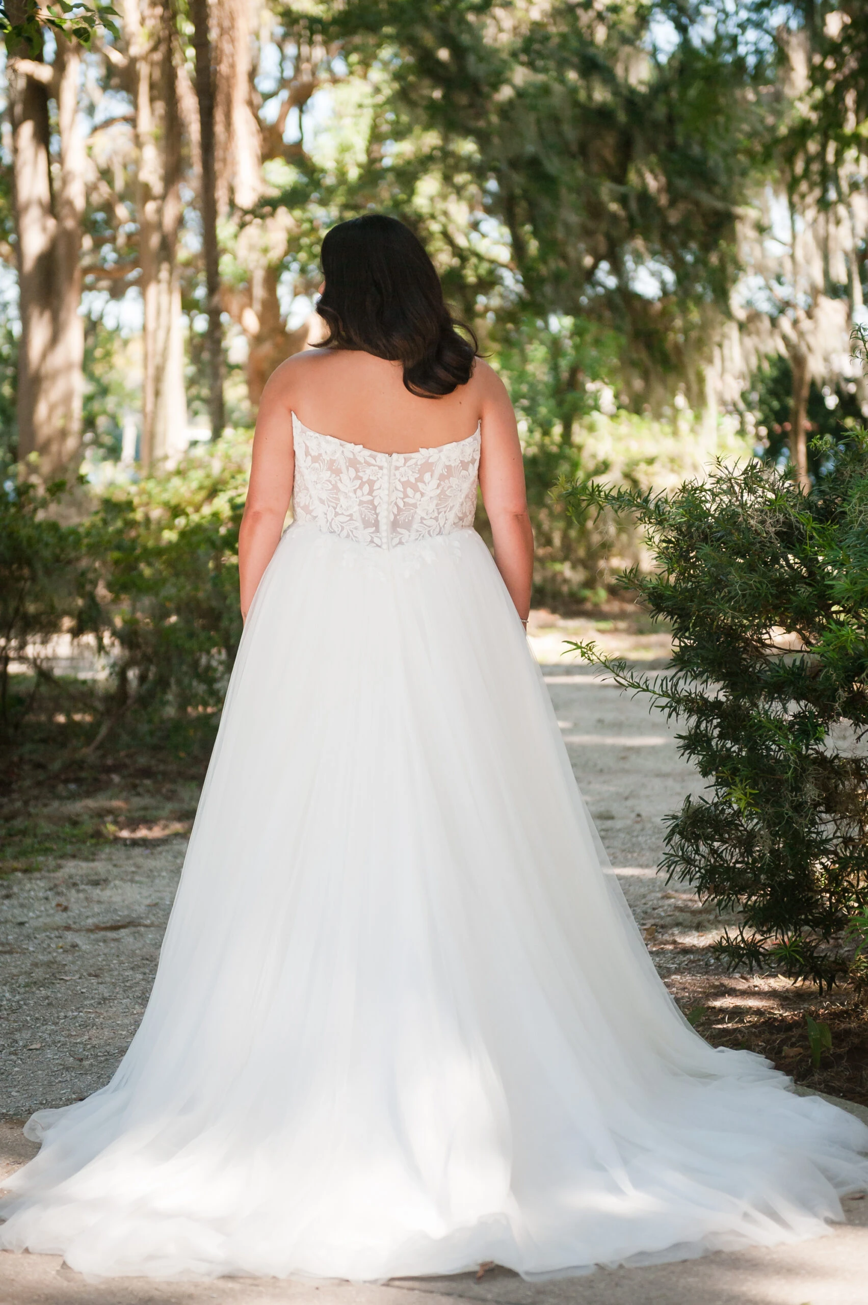 plus size strapless a-line wedding dress with detachable sleeves - 7573+ by Stella York