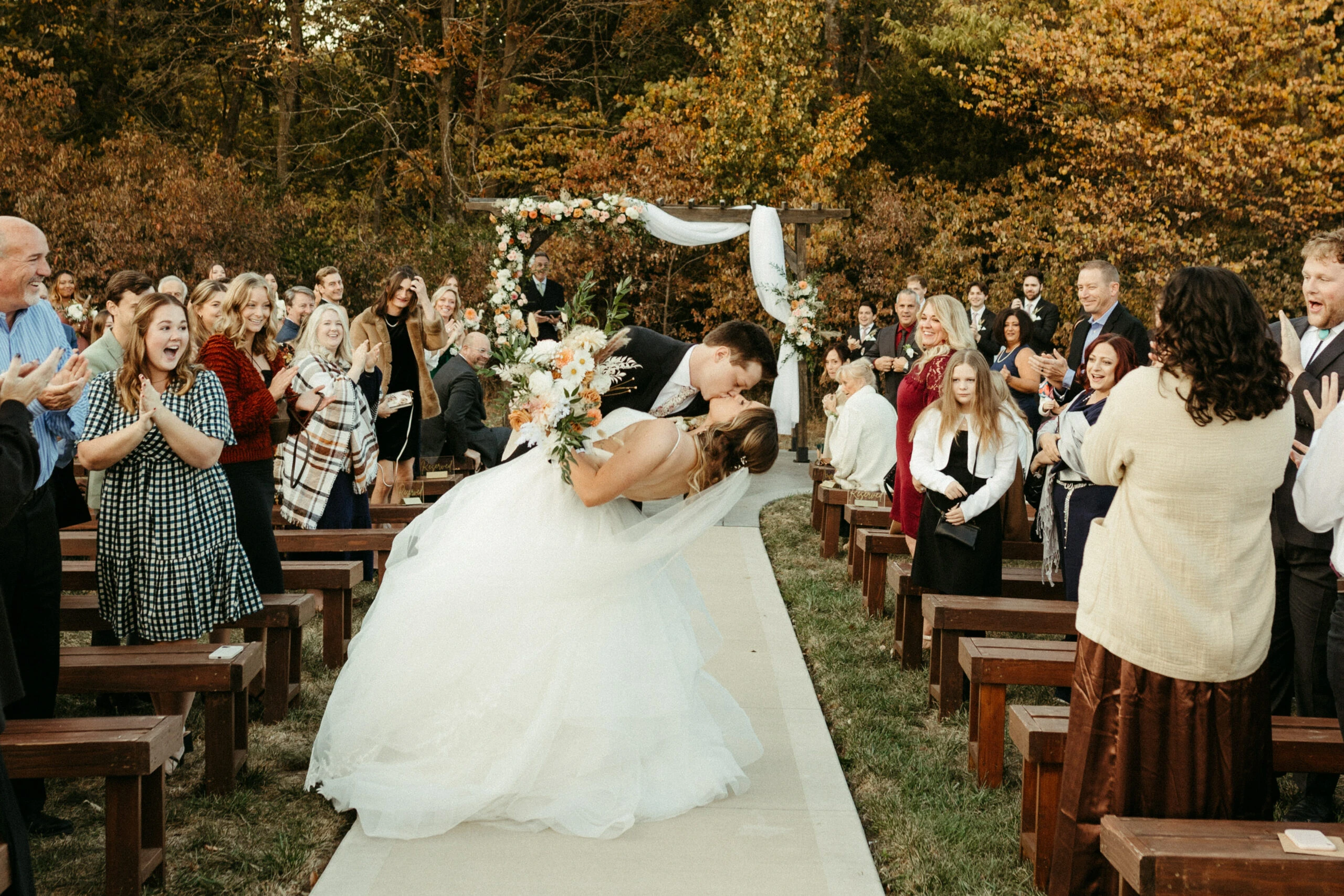 True Bride Hollie and Noah Kiss