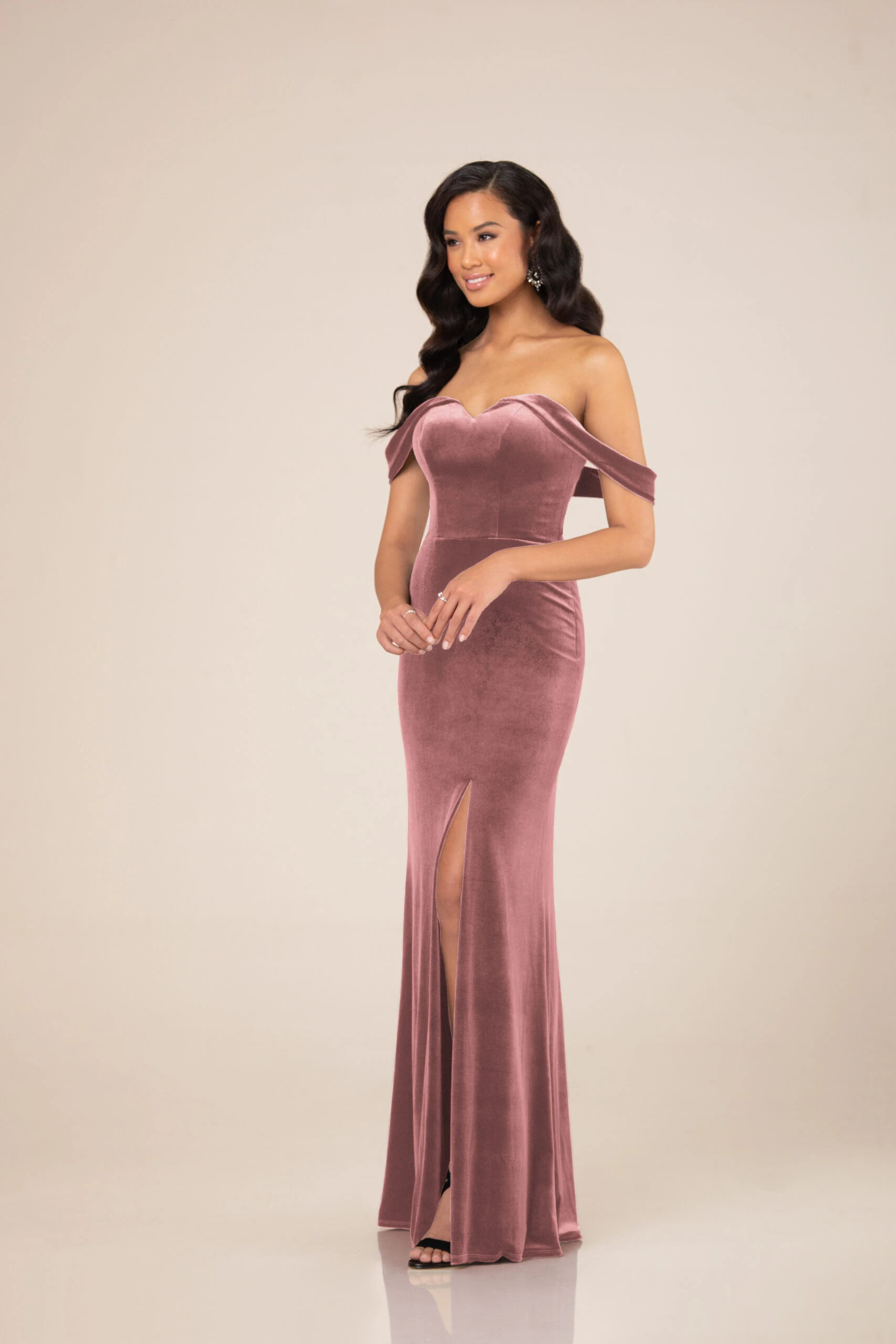 full length velvet bridesmaid dress - 9648 by Sorella Vita