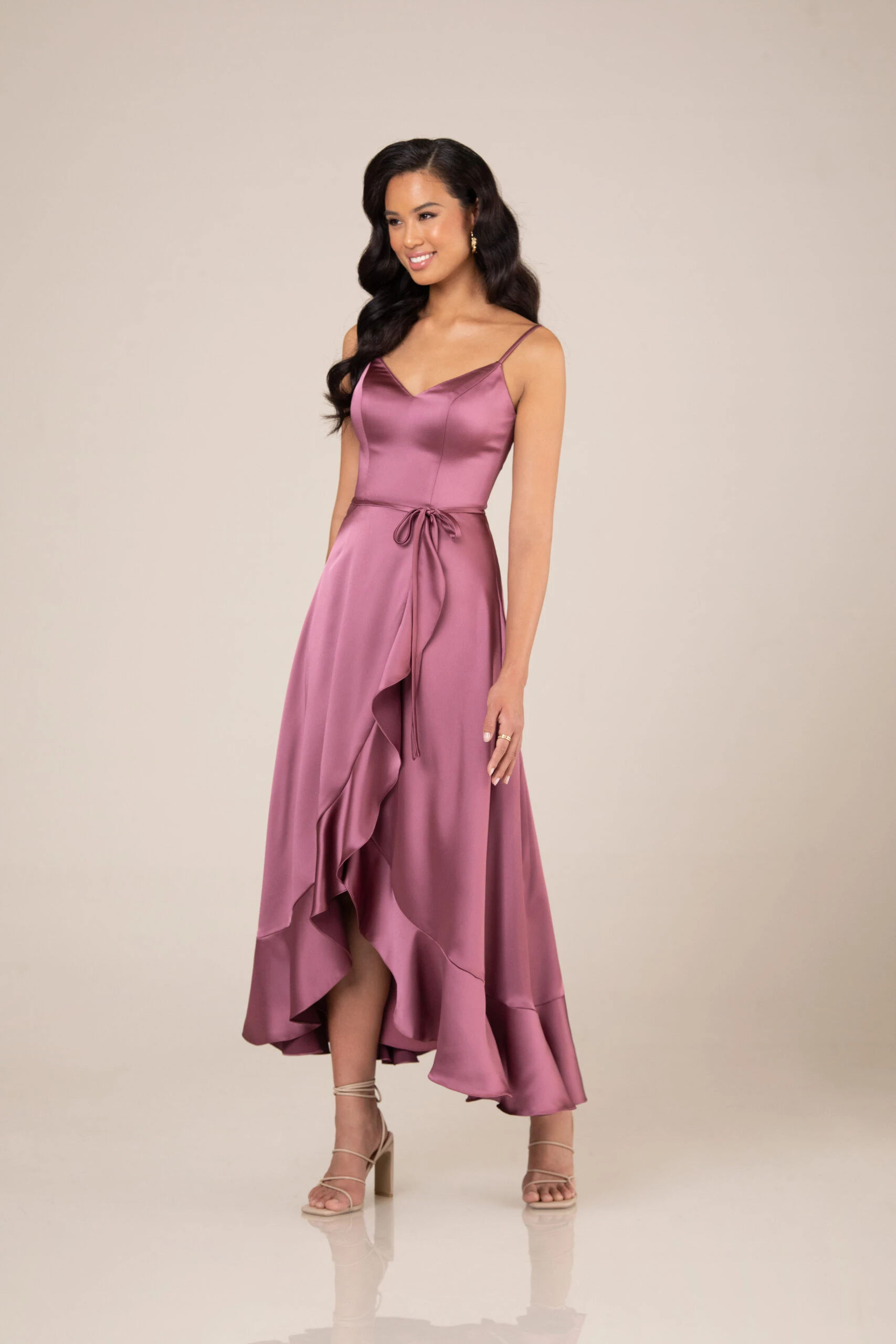 pink silk bridesmaid dress - 9683 by Sorella Vita