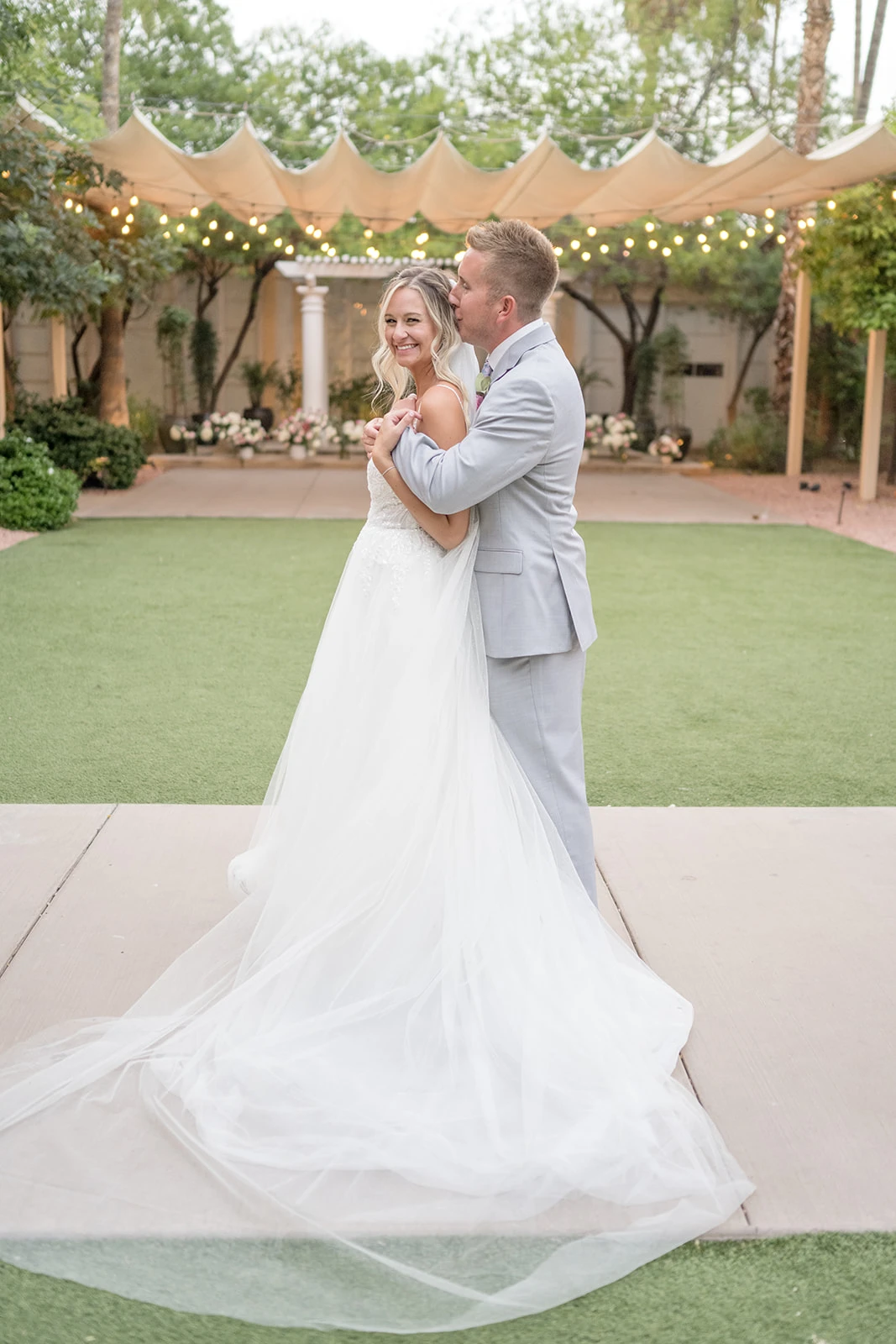 True Bride Amy with husband Garrett.