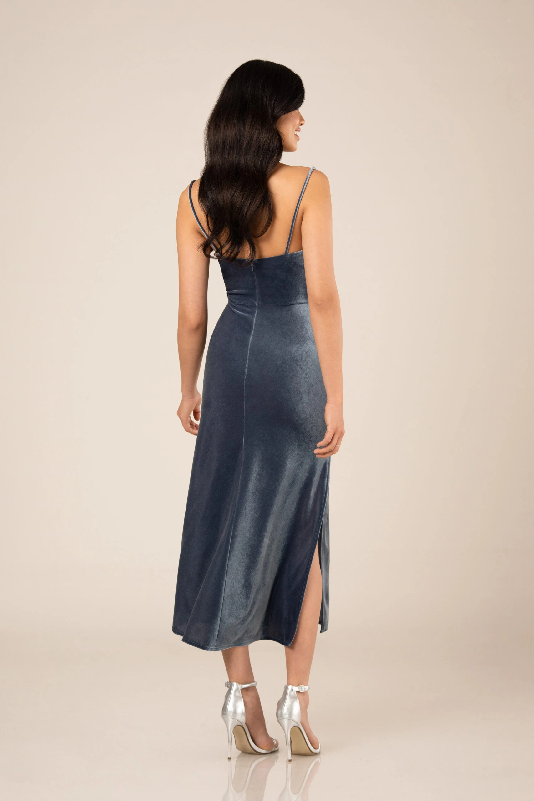 velvet midi bridesmaid dress - 9643 by Sorella Vita