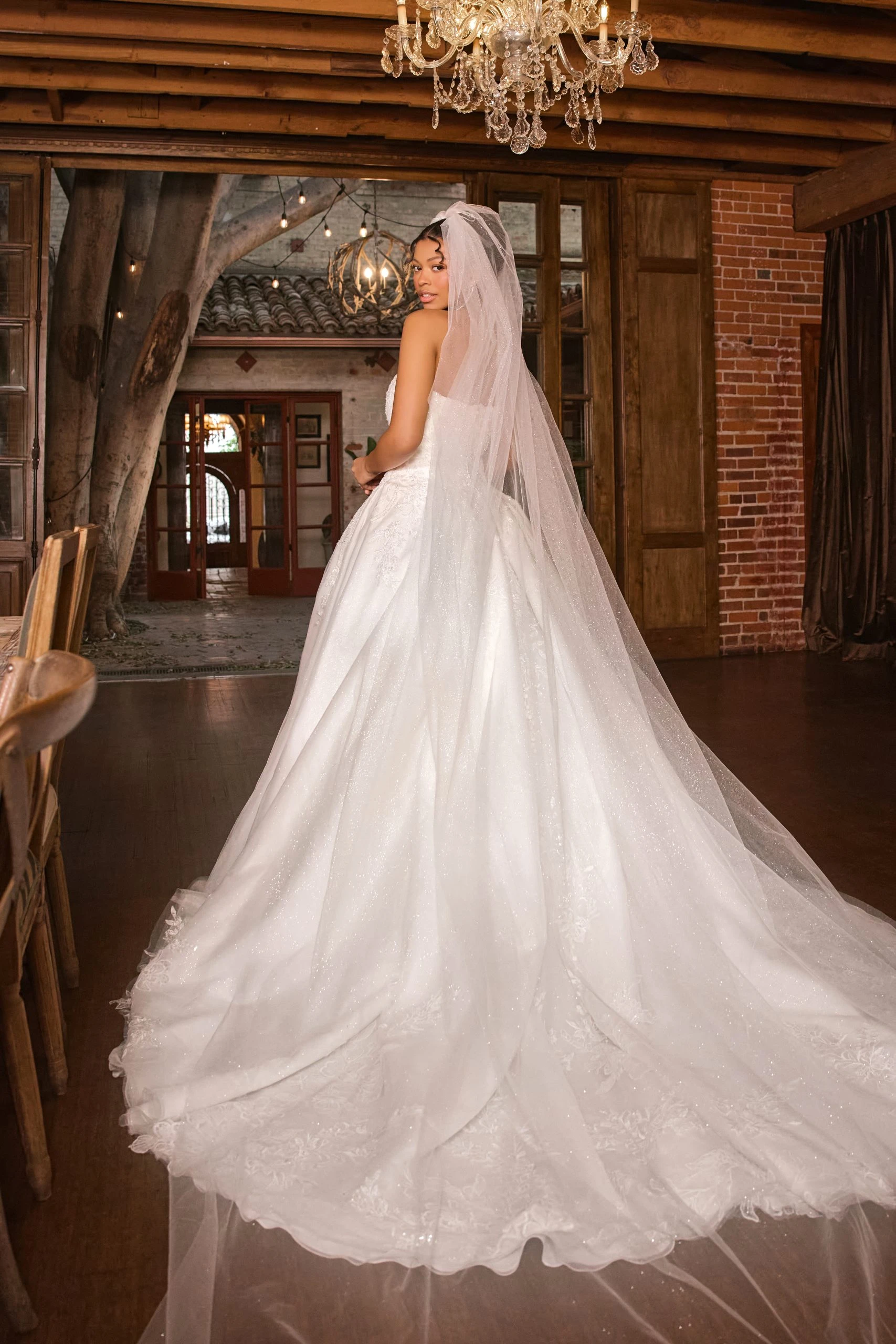 classic ballgown wedding dress with sweetheart neckline - D4331 by Essense of Australia