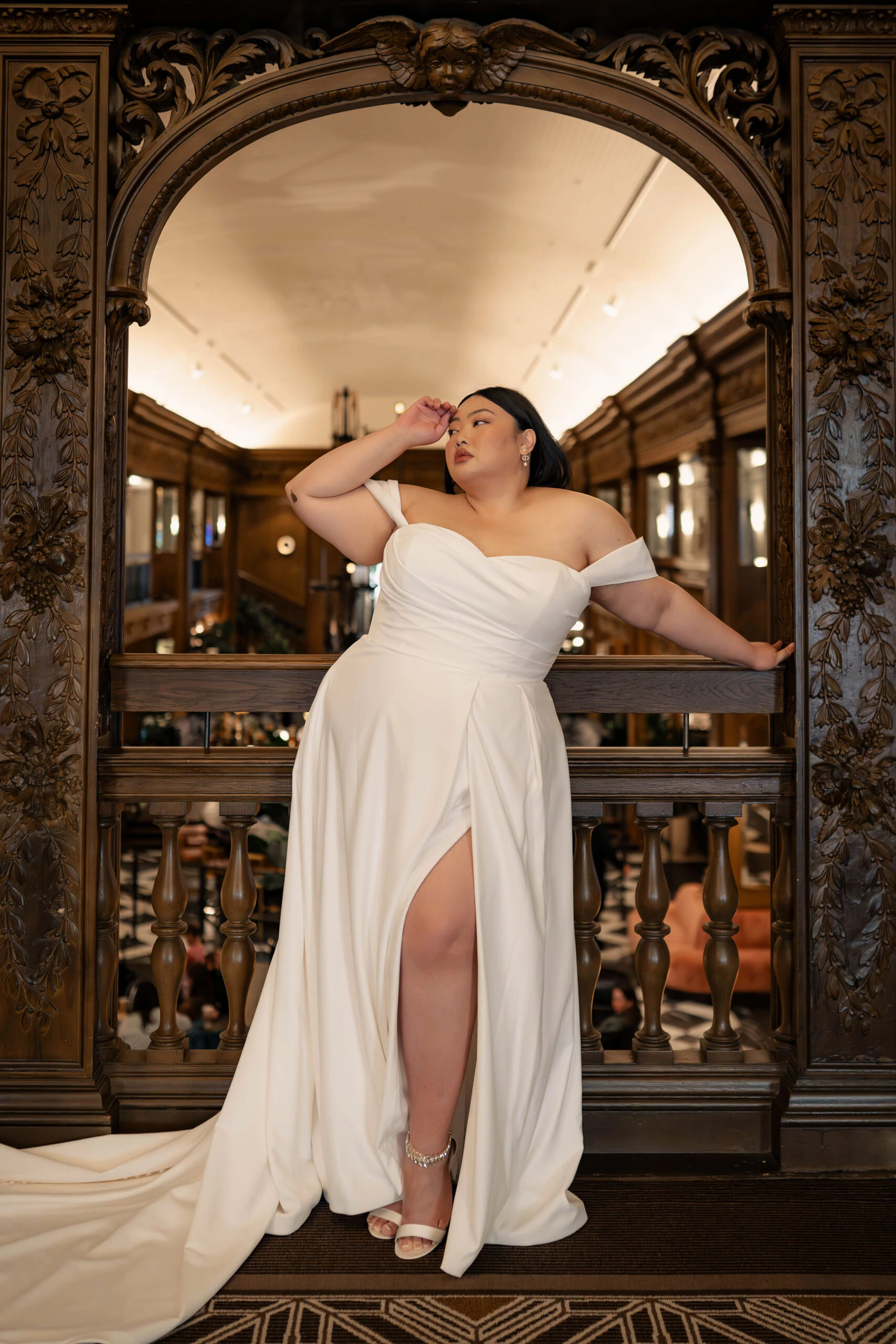 simple plus size sheath wedding dress - 7749+ by Stella York