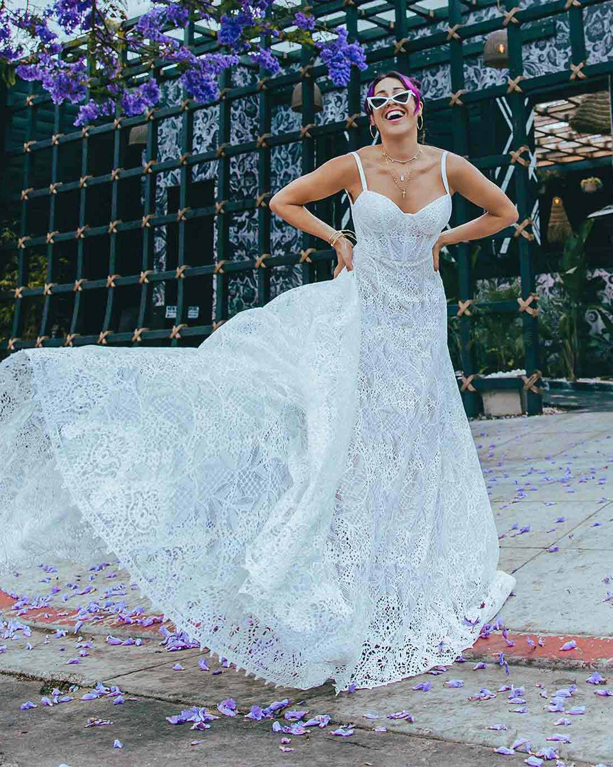 casual lace beach wedding dress - river by All Who Wander