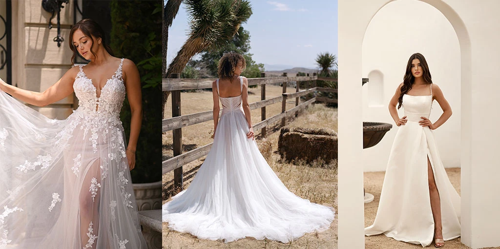 Trending A-Line Wedding Dresses at True Society header image