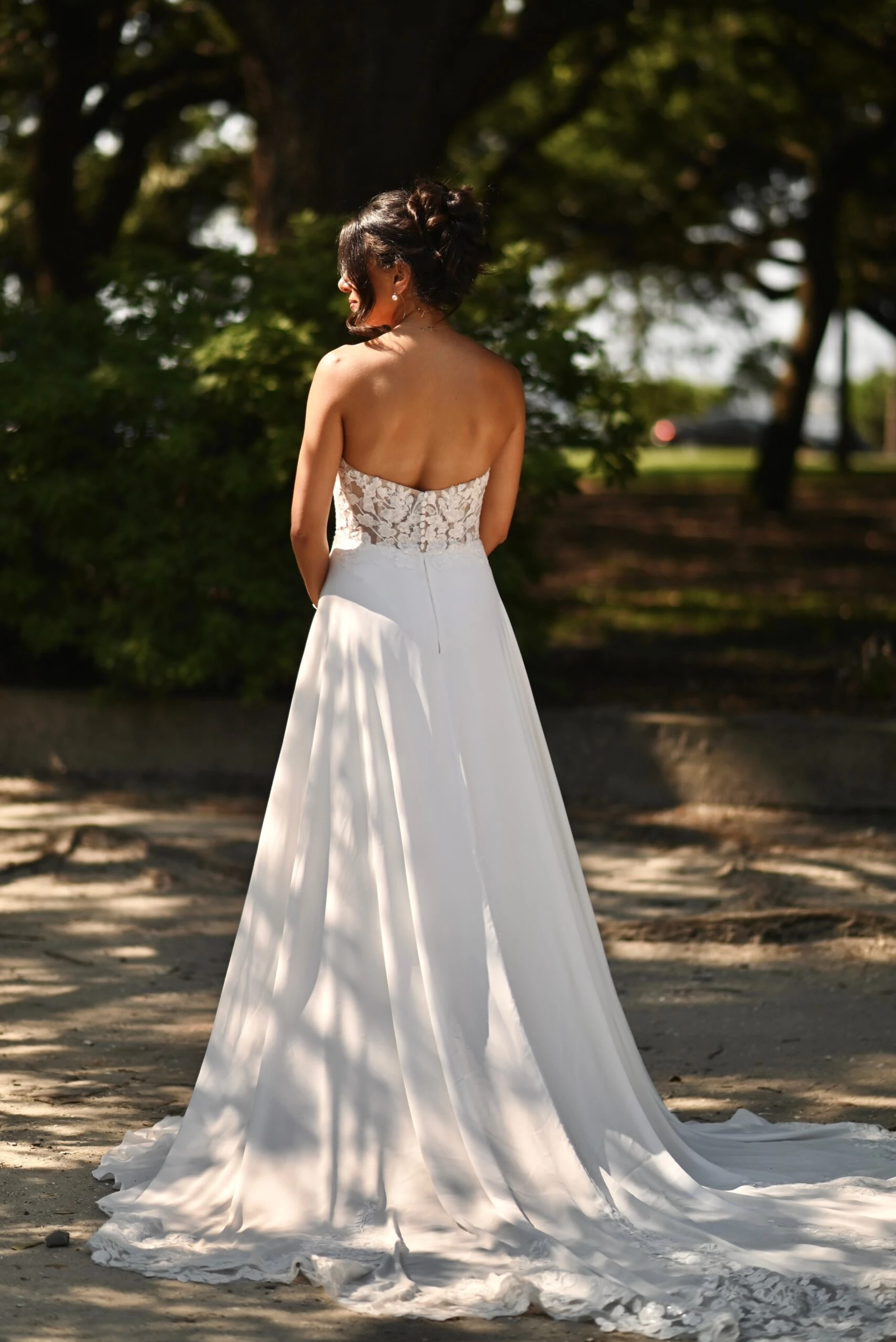 simple lace a-line wedding dress - D3862 by Essense of Australia