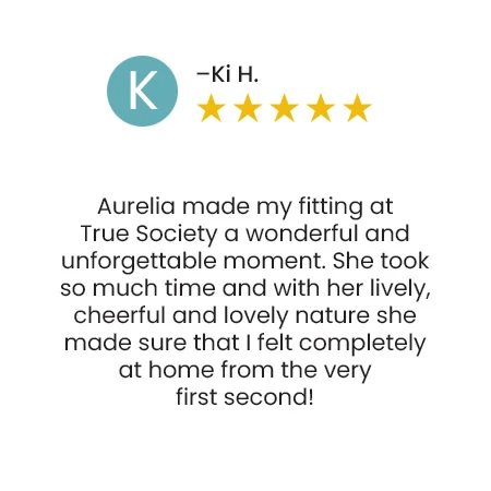 Customer review by Ki H. with a 5-star rating. The review reads: 