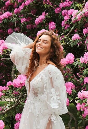 boho lace wedding dress - saylor by All Who Wander