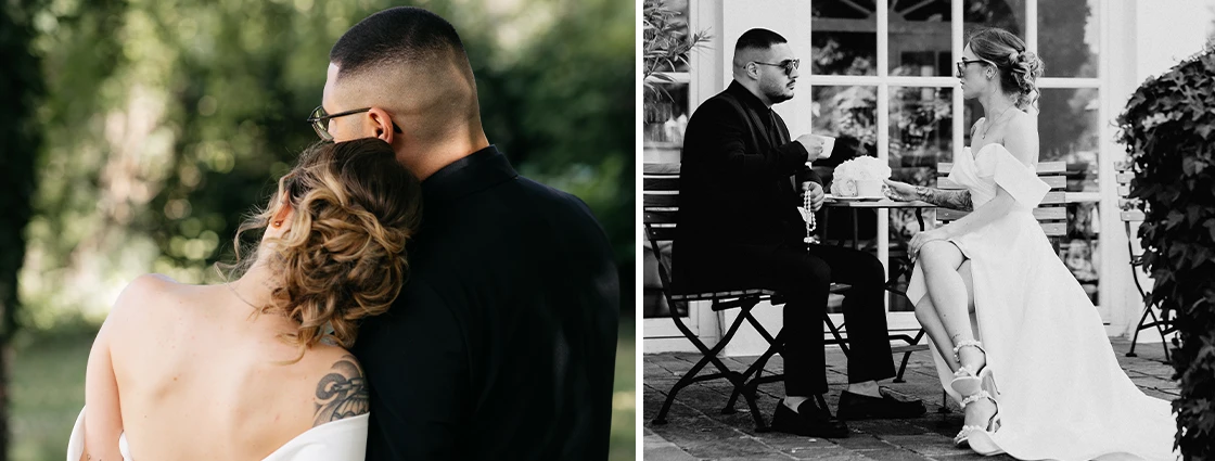 True Bride Katharina with her husband