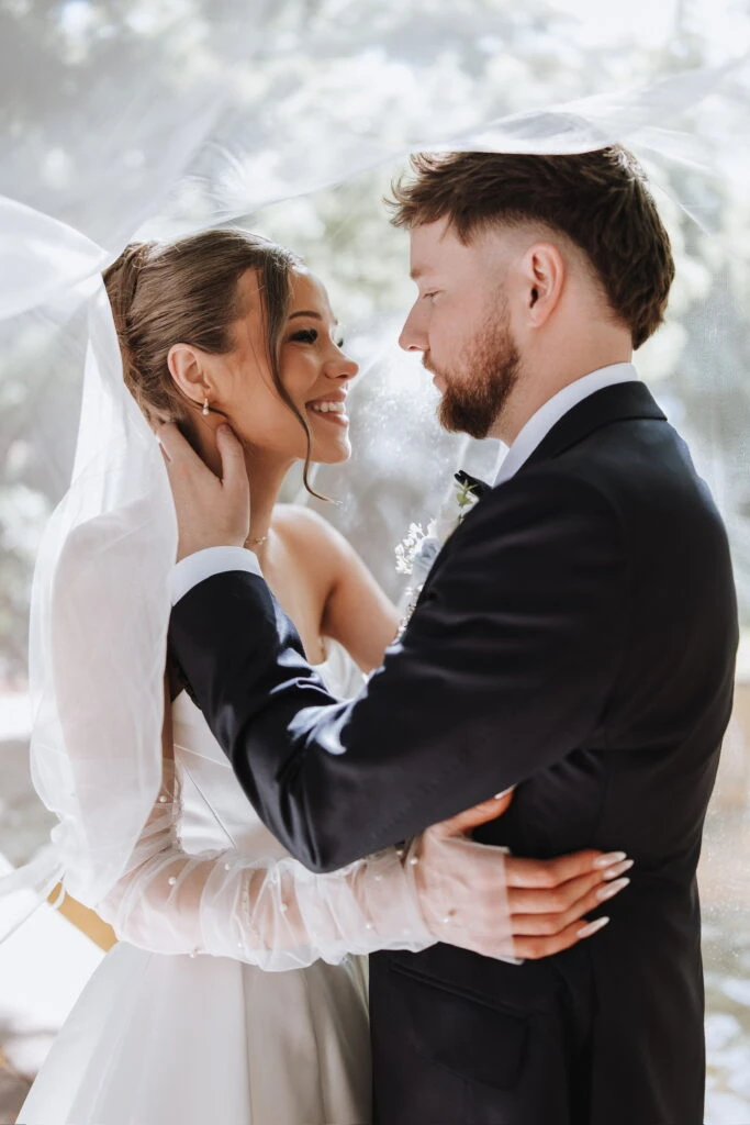 True Bride Tenille and Nick embracing each other