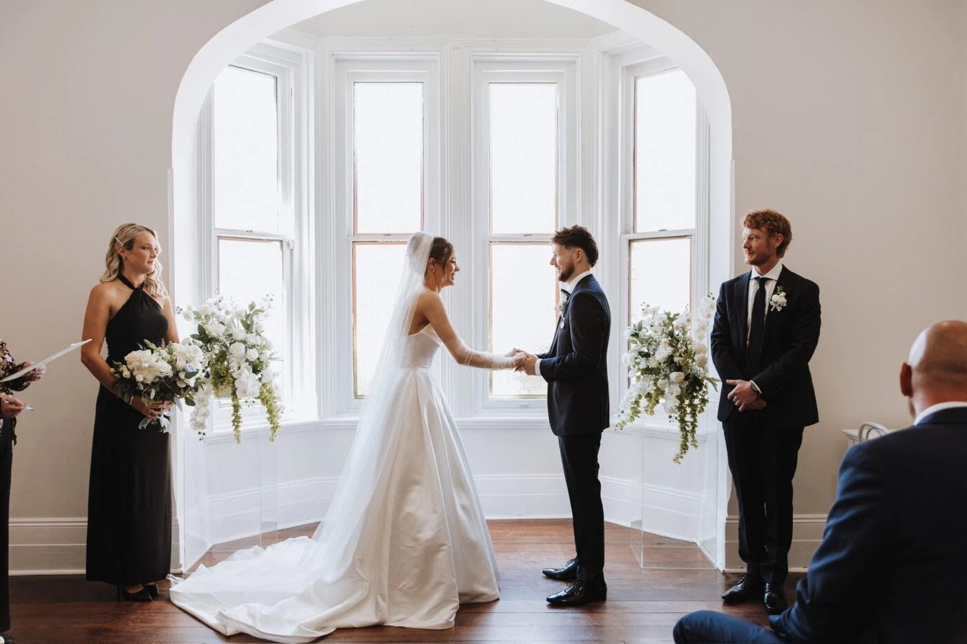 True Bride Tenille and Nick during their ceremony