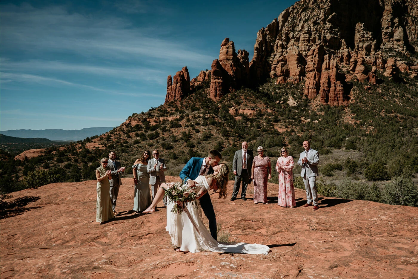 True Bride Ilona and Andrew during their ceromony