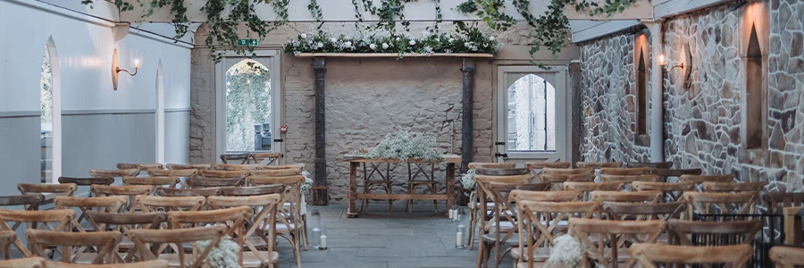Intimate wedding venue