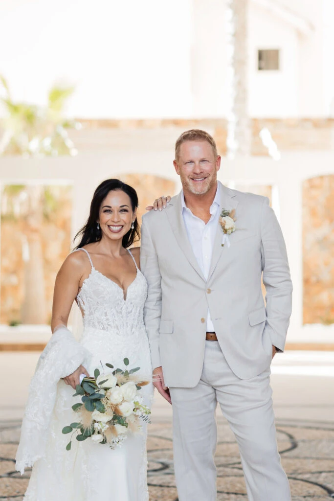 True Bride April and Aaron on their wedding day