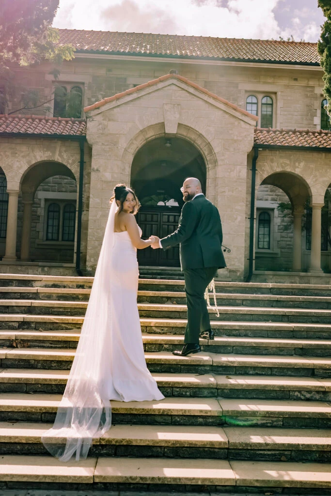 True Bride Kayla and Reece on their wedding day