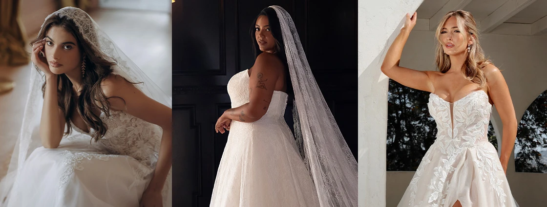 Popular lace types for wedding dresses