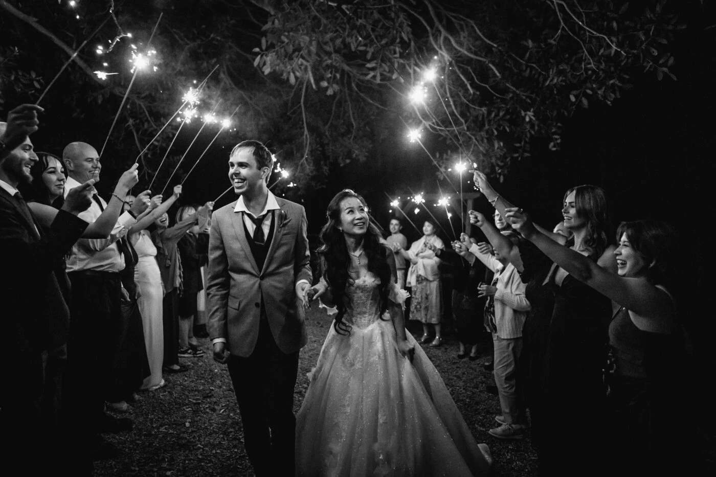 true bride Jess celebrating with her husband